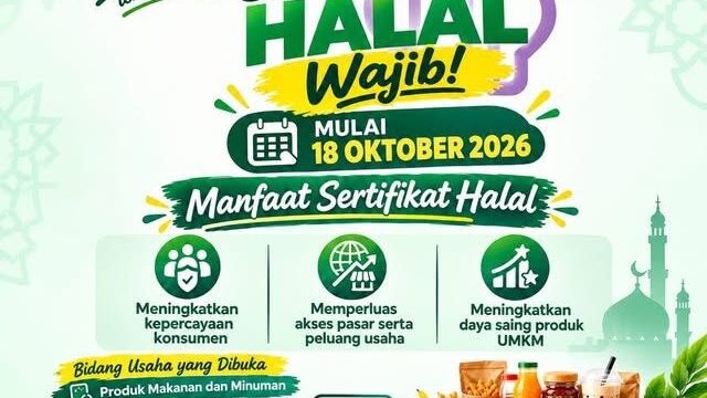 Jelang 18 Oktober 2026, Pemkot Tangsel Fasilitasi Sertifikasi Halal Gratis bagi UMKM